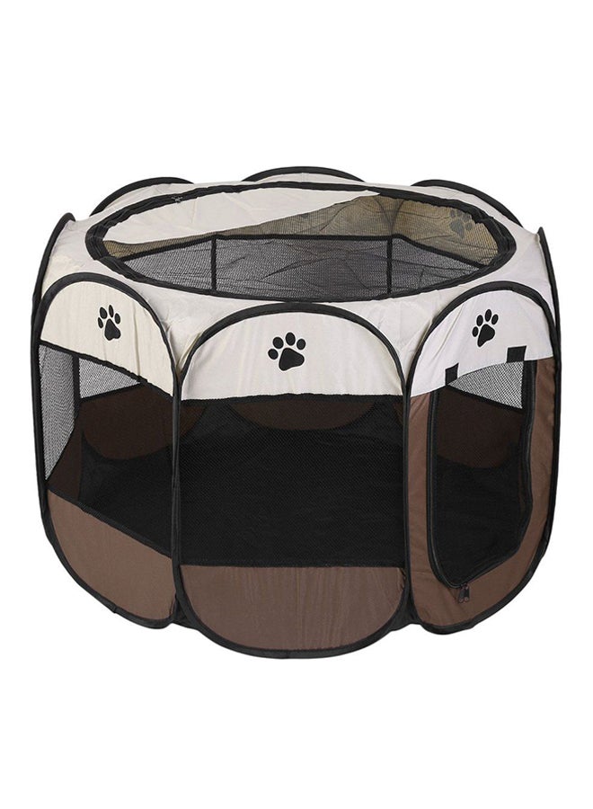 قفص بتصميم خيمة من أكسفورد مثمن الشكل مضاد للماء مطوي متعدد الألوان 91x91x58سم - Image 2